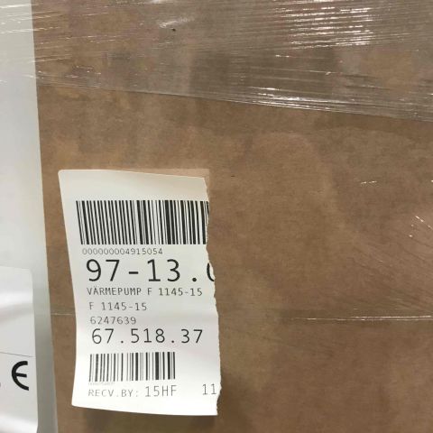 633761-4 Heat pump Nibe F 1145-15, Marble heating / Rock heat