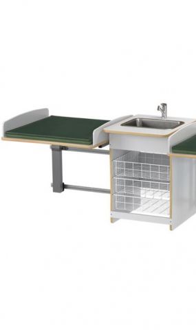 627041-1 Tvättbänk, elektriskt höj och sänkbart skötbord Jeltec, Ny