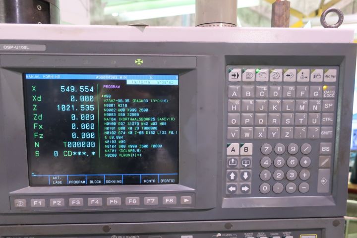 627987-21 CNC Lathe, Okuma Space Turn LB300-MY -2004