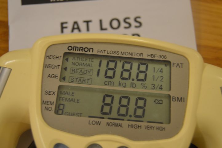 594158-2 Body Fat Gauge Omron HBF-306