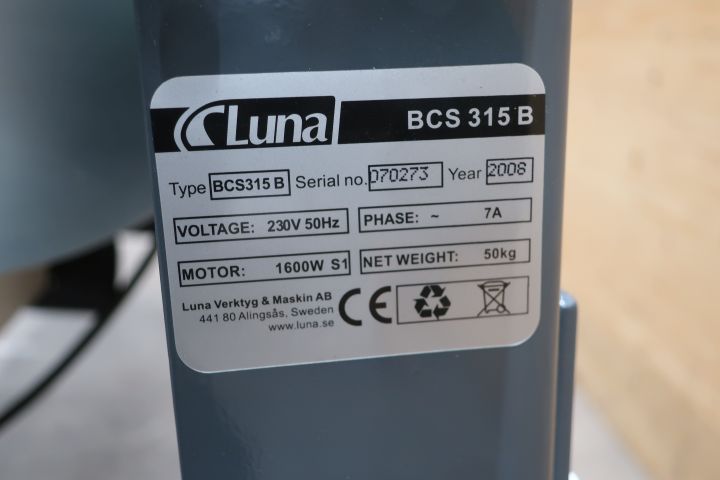 634929-5 Table circular saw Luna BCS 315 B