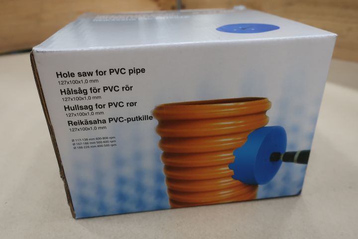 634035-1 6 pcs Hole saw 127 mm / 177 mm for PVC Ahlsell