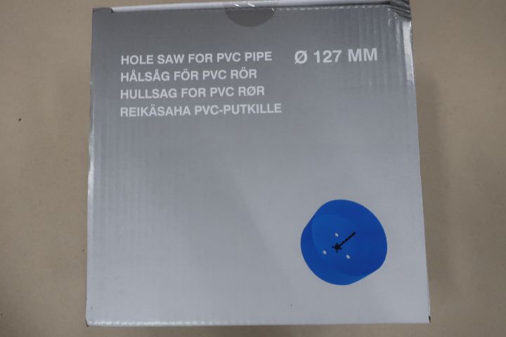 634035-2 6 pcs Hole saw 127 mm / 177 mm for PVC Ahlsell