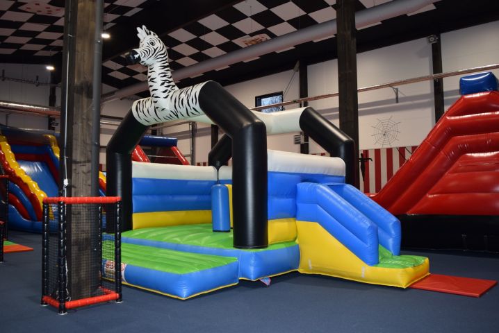636158-1 Inflatable jumping castle Zebra 5.2 x 4.6 m