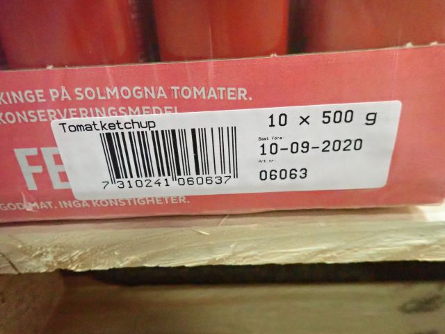 578061-3 Lot of Felix tomato ketchup (200 bottles per 500g)