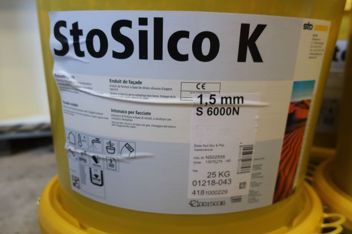 628128-3 20pcs bucket Facade output, StoSilco, 1.5mm, colored S6000N