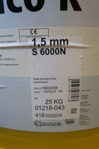 628128-4 20pcs bucket Facade output, StoSilco, 1.5mm, colored S6000N