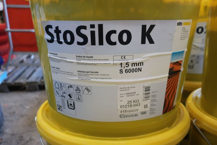 628128-5 20pcs bucket Facade output, StoSilco, 1.5mm, colored S6000N