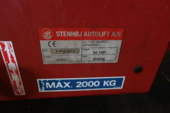 637118-10 Car lift / Four-pillar lift Stenhöj 4ton