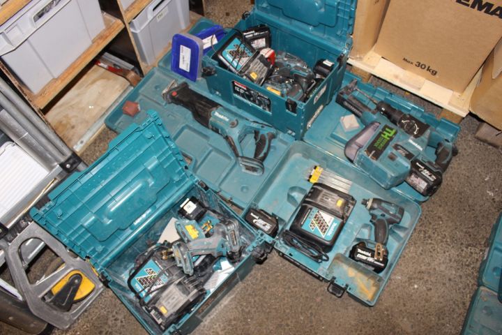 612737-1 Batteridrivna verktyg 18V Makita, 8st