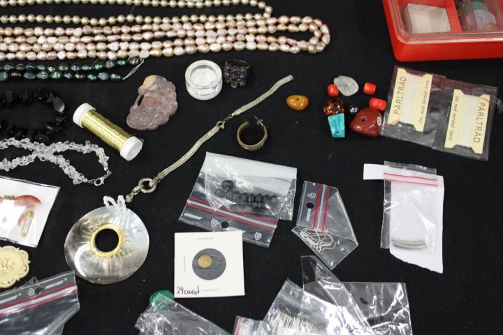627112-10 Silver pen, necklace, bracelet & accessories for jewelry making
