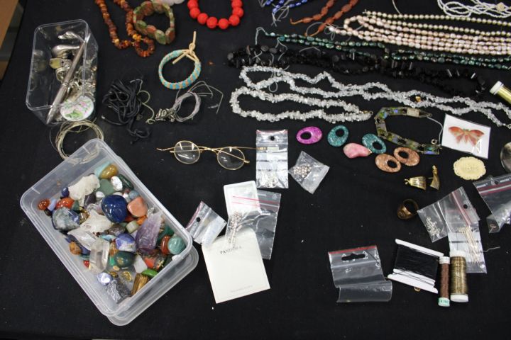 627112-18 Silver pen, necklace, bracelet & accessories for jewelry making