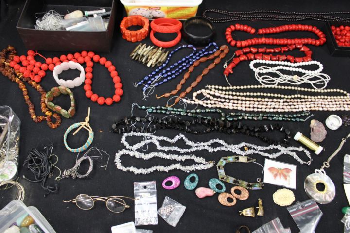 627112-19 Silver pen, necklace, bracelet & accessories for jewelry making