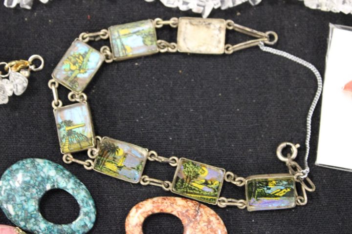 627112-22 Silver pen, necklace, bracelet & accessories for jewelry making