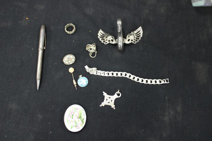 627112-26 Silver pen, necklace, bracelet & accessories for jewelry making