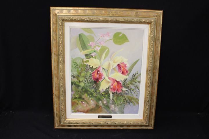 627133-1 Oil painting, -Dan Lindstrand (approx. 50x59cm)