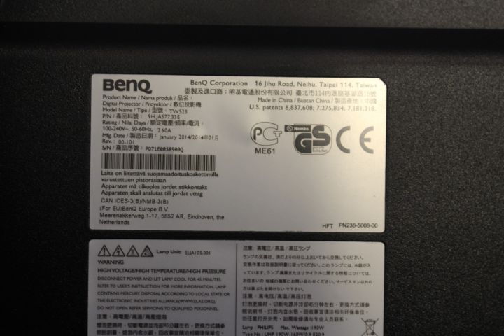 635571-2 DLP-projektor Benq TW523