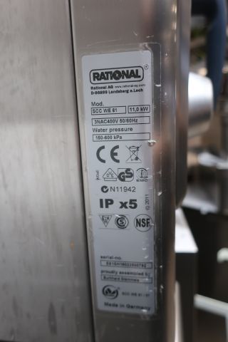 628160-8 Combi oven, Rational, SCC WE 61, SelfCookingCenter 5sense