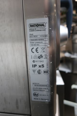 628160-9 Combi oven, Rational, SCC WE 61, SelfCookingCenter 5sense