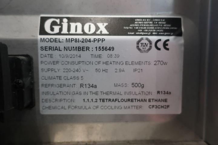 628165-12 Cooling bench with cooling gutter, Ginox