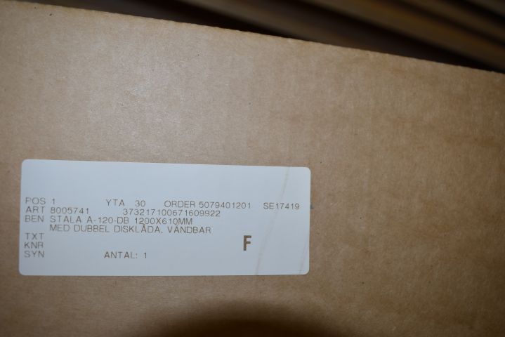 572276-2 Stainless steel sink with double sink Stala - A-120DB (1200x610 mm)