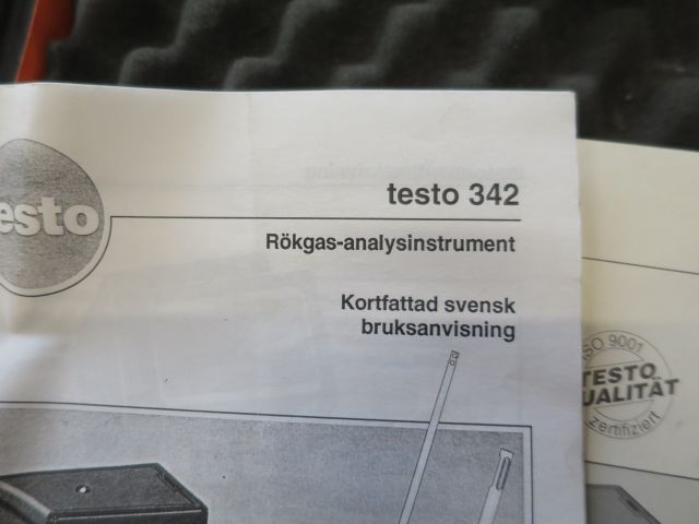 639107-7 Flue gas analysis instrument Testo 342-3