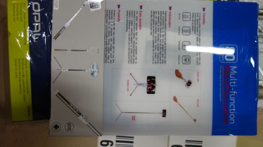 638614-3 10 st Selfiepinne set 4 delar, Opal - Fri frakt