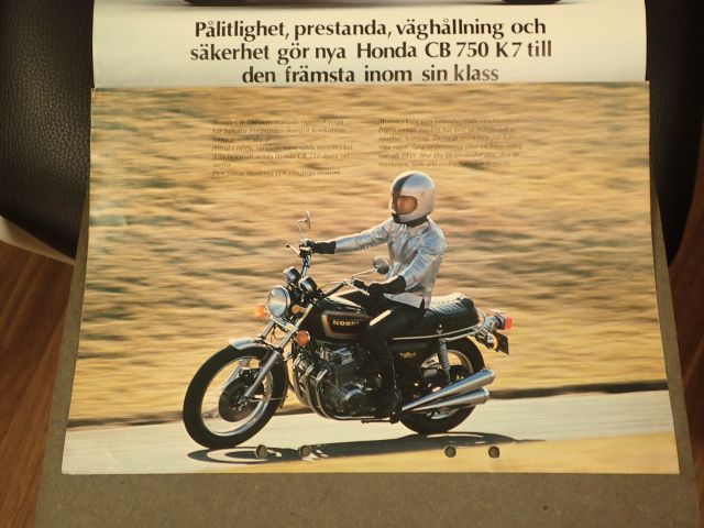 MC Honda 750 Four K7 1978 Reg number: ECB487. Nostalgia