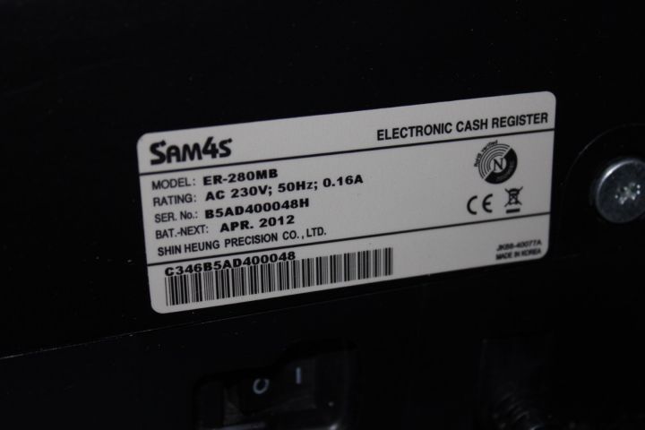 637722-5 Kassaregister SAM4S ER-280MB med kassalåda
