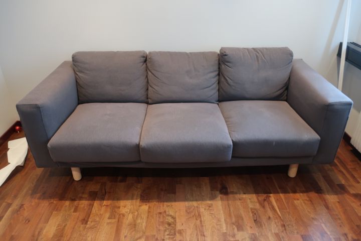 628285-7 Conference table, IKEA with 8 chairs and whiteboard