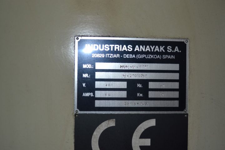 640292-16 CNC Bäddfräs Anayak HVM-V-6000