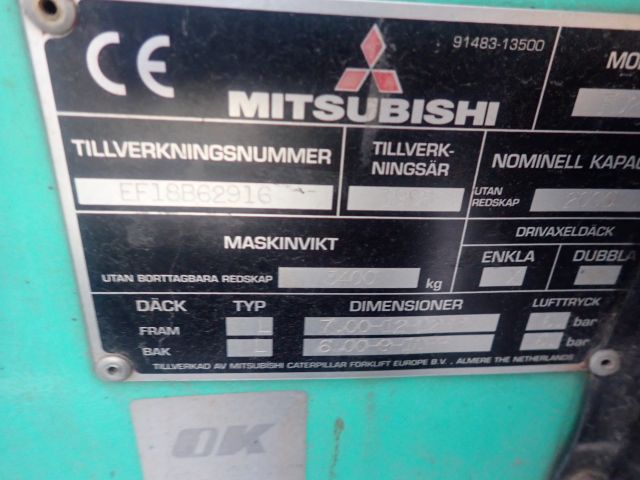 599301-41 Diesel truck Mitsubishi FD20