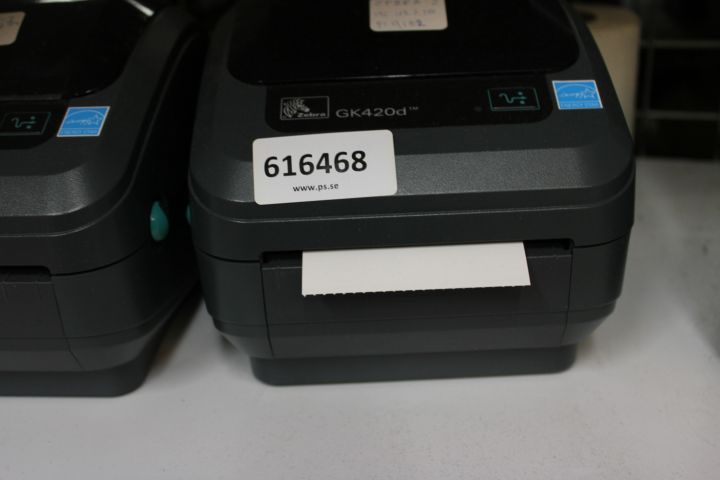 1 zebra printer Model GK420d - Auktioner online - Nätauktioner