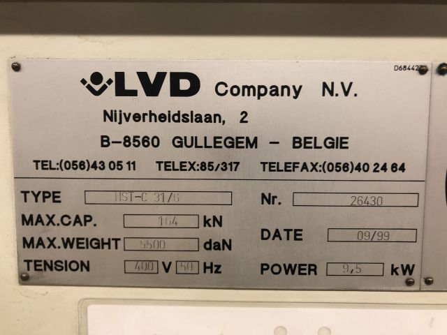 622126-12 Shearing machine LVD HST-C 31/6