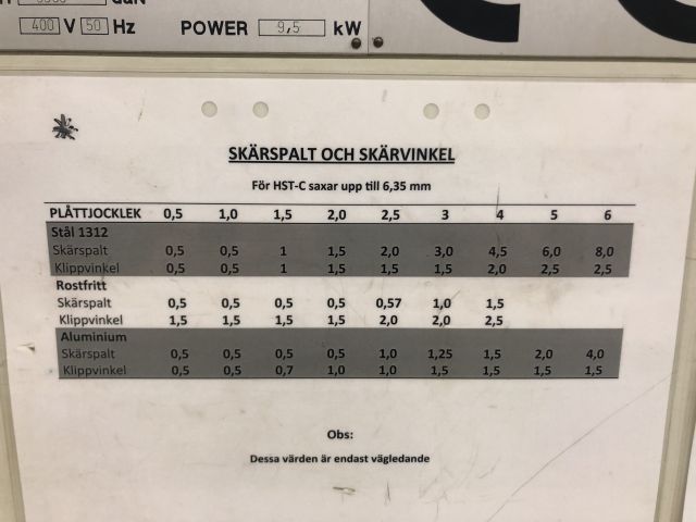 622126-13 Shearing machine LVD HST-C 31/6