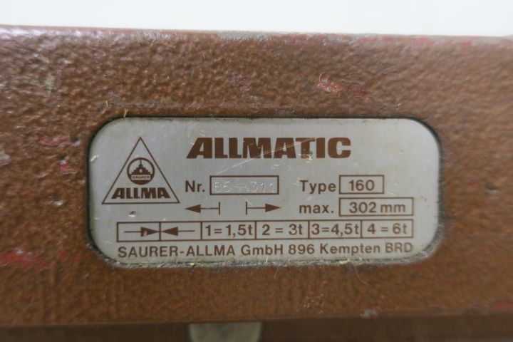 638998-3 Hydraulic vice Allmatic 160