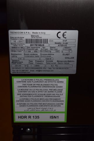 639115-9 Blast Chiller / Cooling Cabinet Technodom AT05ISO