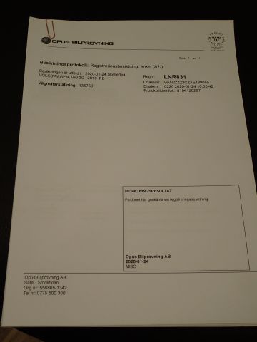 618159-94 VW Passat 1,4 TSI Eco fule -10 Bensin & Gas Reg nr: LNR831