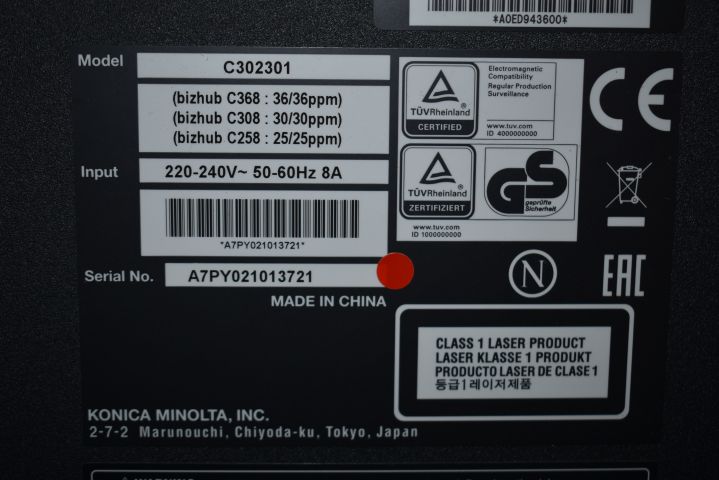 642716-16 Multifunction Printer Konica Minolta Bizhub C308