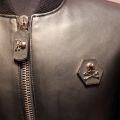 635791-3 Leather jacket Philipp Plein "In the club", size L