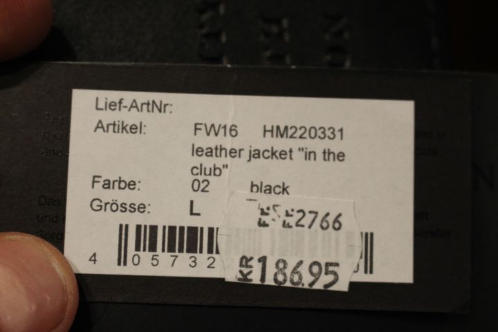 635791-7 Leather jacket Philipp Plein "In the club", size L