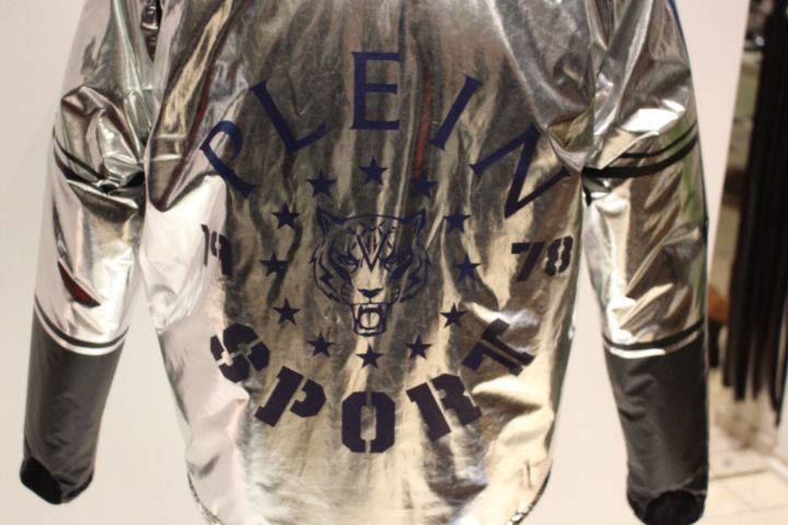 635823-5 Down jacket silver Plein Sport, size XL