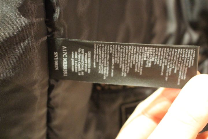 635823-10 Down jacket silver Plein Sport, size XL