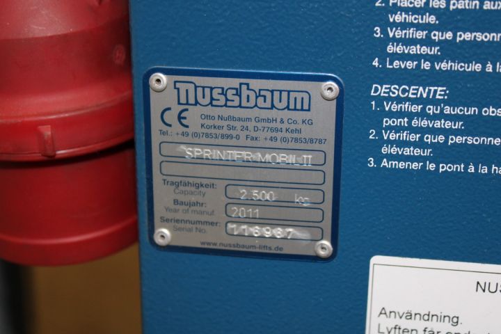 626107-5 Mobil saxlyft Nussbaum Sprinter Mobil II 2500kg -2011