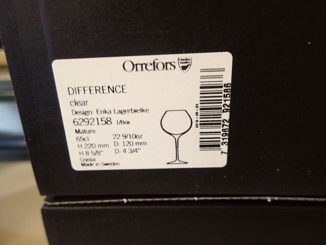 617336-5 9 pieces of wine glass Orrefors Difference Mature 65 cl