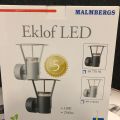 643270-2 Malmberg's WALL LIGHT EKLOF LED, DARK GRAY, 1X10W, IP54 (3pcs)