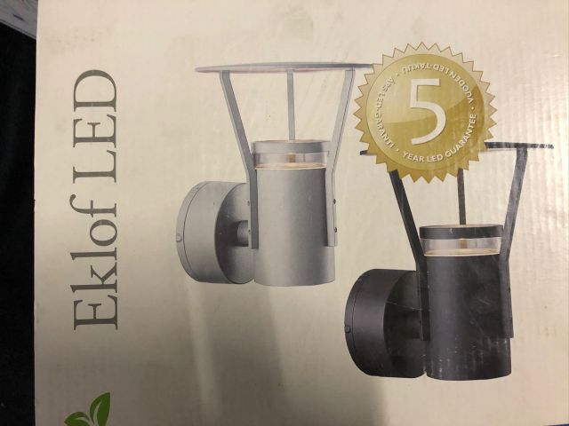 643270-3 Malmberg's WALL LIGHT EKLOF LED, DARK GRAY, 1X10W, IP54 (3pcs)