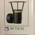 643270-4 Malmberg's WALL LIGHT EKLOF LED, DARK GRAY, 1X10W, IP54 (3pcs)