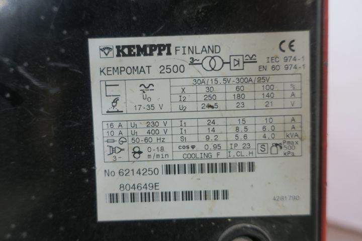 639022-9 Migsvets Kemppi Kempomat 2500