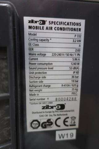 642910-3 Portable AC Zibro P 332